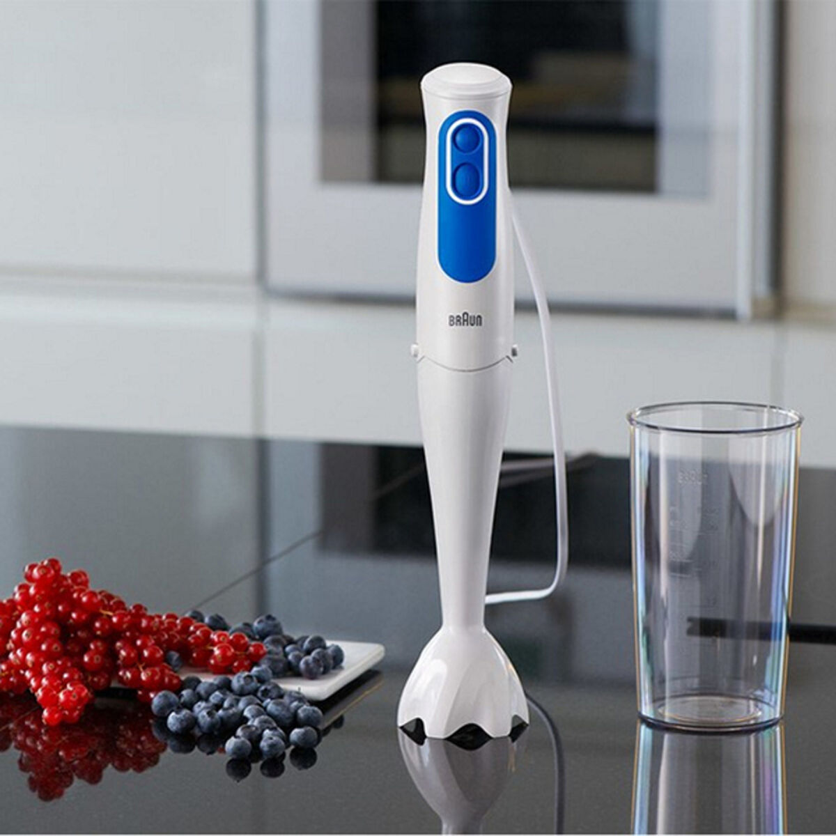 Handblender Braun MQ 3000 Smoothie Wit Wit/Blauw 700 W